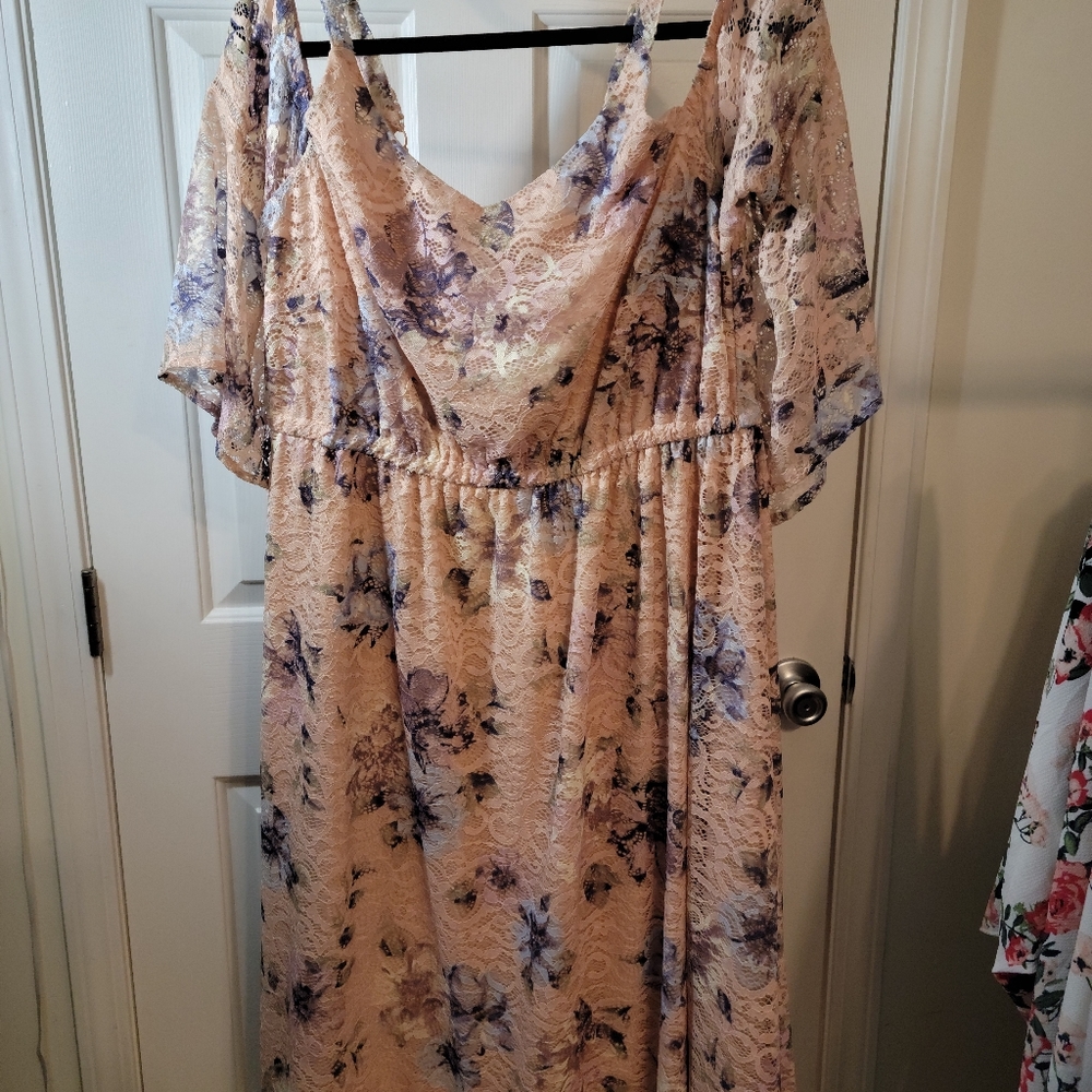 NWT Fast Lane Floral Lace High-low Dress - Size 16 - Picture 3 of 4